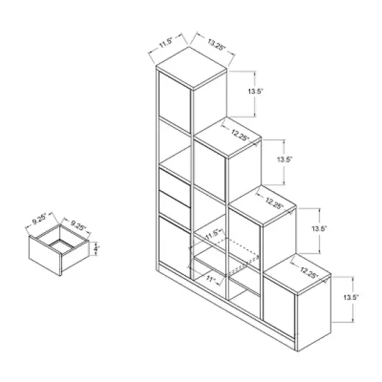 61.5" Hirsch Contemporary Bookcase White - HOMES: Inside + Out image {9}