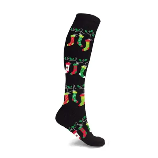 Copper Zone Christmas Fun Knee High Compression Socks Great Stocking Stuffer - 3 Pair Pack image {9}