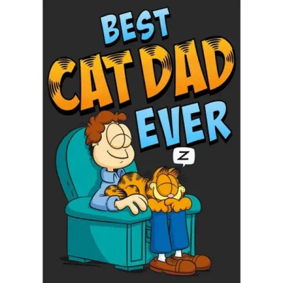 Men's Garfield Best Cat Dad Ever T-Shirt image {1}