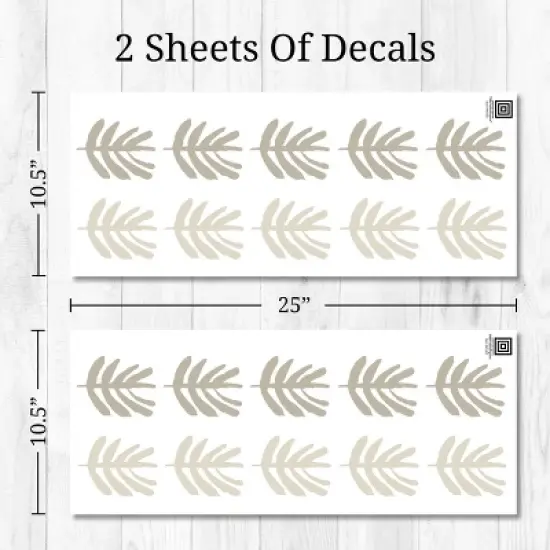 Little Leaf Wall Decor - Decalcomania image {3}