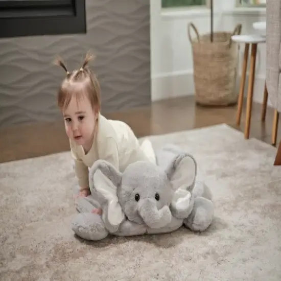 Bearington Baby Lil Spout Play Mat: 30 x 30 Plush Elephant Belly Blanket and Play Mat image {3}