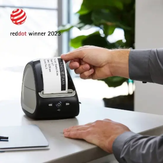 DYMO Label Writer 550 Label Printer: Electric Powered Desk Tool, Black, Plastic, 1 Year Warranty, 6.3" Height, 5.51" Width image {6}