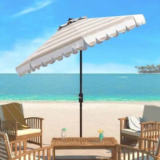 Vienna 11Ft Round Crank Umbrella - PAT8111 - Safavieh image {1}