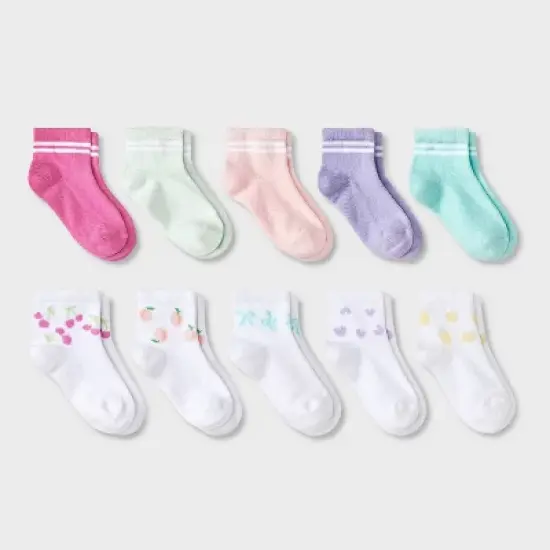 Toddler 10pk 'Fruits' Ankle Socks - Cat & Jack&trade; image {4}