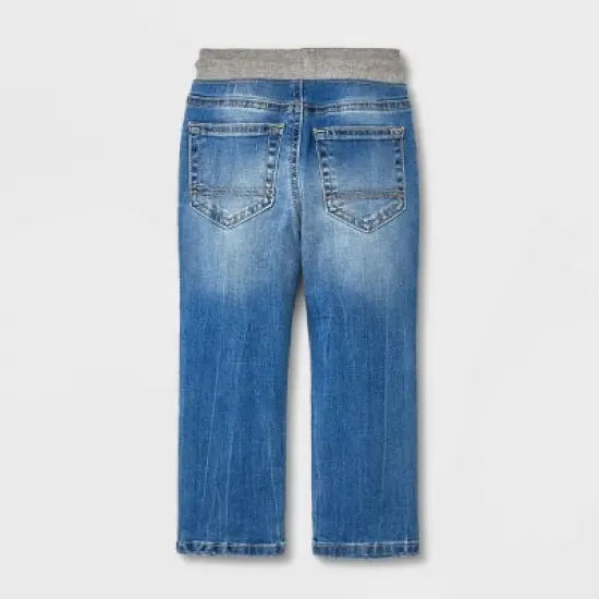 Toddler Boys' 2pk Solid Pants - Cat & Jack&trade; Medium Wash image {1}