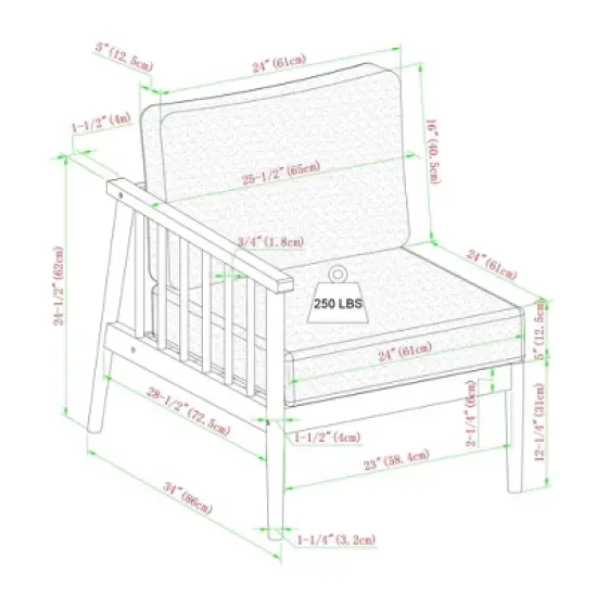Saracina Home 4pc Modern Boho Eucalyptus Spindle Outdoor Sectional Set 
 image {8}