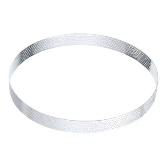 Unique Bargains Stainless Steel Non-Stick Perforated Baking Dessert Round Cake Ring image {9}