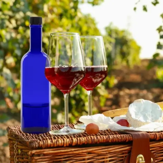 Cornucopia Brands Plastic Wine Bottles, 10pk; Bordeaux-Style Wine Bottles w/ Screw Caps and Seals image {4}