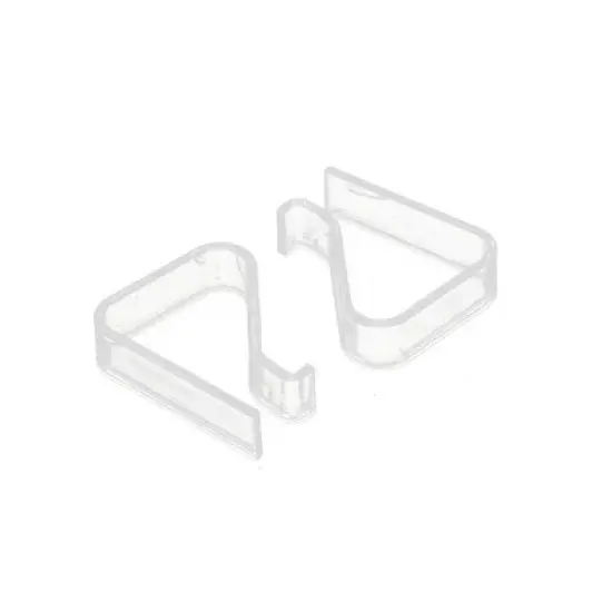 Unique Bargains Plastic Table Cloth Holder Clear 2" x 1.7" x 0.6" 12 Pcs image {1}