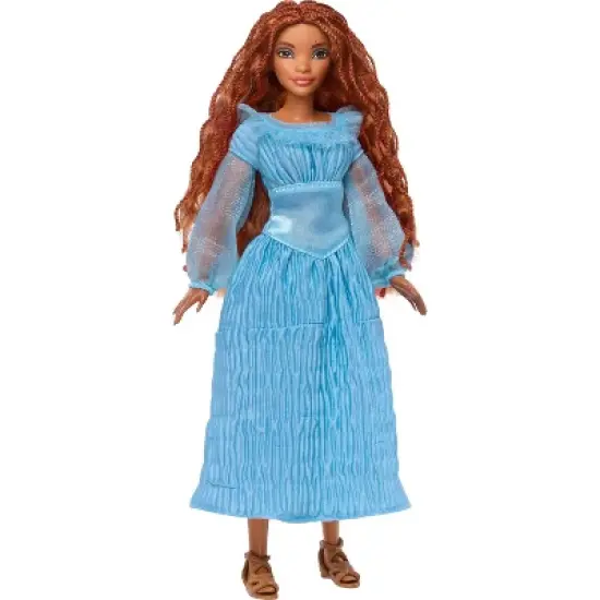 Disney The Little Mermaid Ariel Doll on Land in Signature Blue Dress image {5}