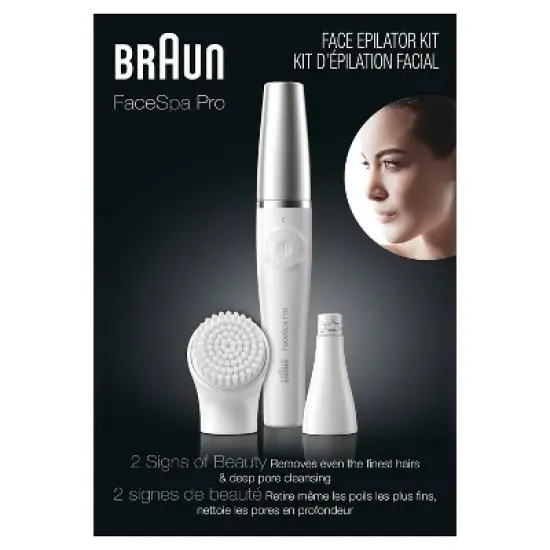 Braun FaceSpa Pro FE 910 2-in-1 Facial Epilator & Cleansing Brush System image {7}