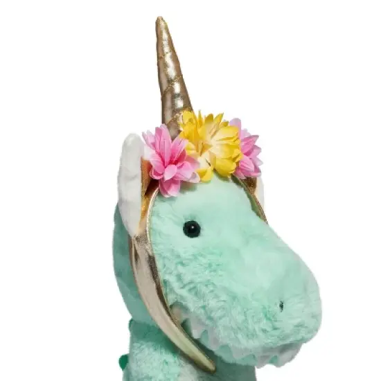 FAO Schwarz  12" Sparklers T-Rex with Removable Fantasy Headband Toy Plush image {7}