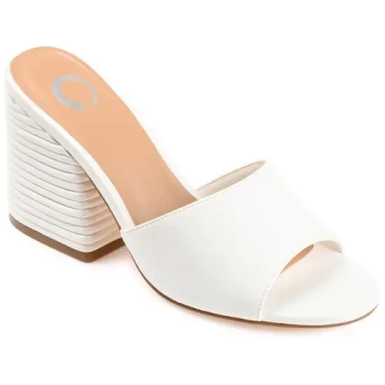 Journee Collection Womens Leslee Tru Comfort Foam Layered Block Heel Sandals image {12}