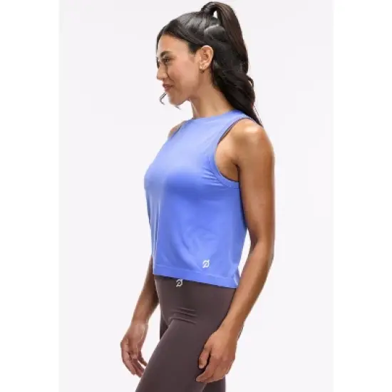 Peloton Women's Seamless Muscle Tank, Periwinkle Blue image {1}