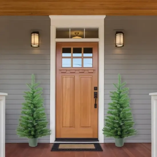 Northlight 4' Potted Norway Spruce Medium Artificial Christmas Tree - Unlit image {1}