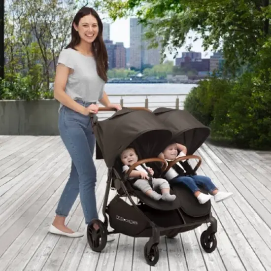 Delta Children Cruzer Double Lightweight Stroller with Reclining Seat image {1}