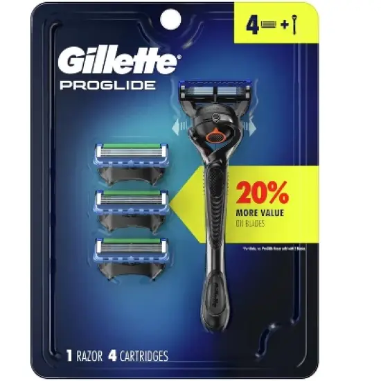 Gillette Proglide 1 Razor  + 4 Cartridges image {6}