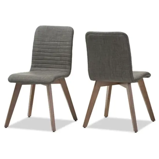 Set of 2 Sugar Mid-century Dining Chairs - Baxton Studio image {4}