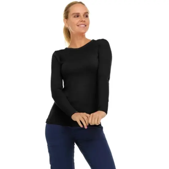 Medichic Ultrasoft Stretch Long Sleeve Scrub T-Shirt image {1}
