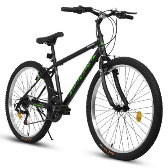 INFURNIC Bicycles 26 Inch Mountain Bike 21-Speed Carbon Steel Frame Dual V-Brakes for Teens and Adults, Black, 69.57"*27"*39" image {5}