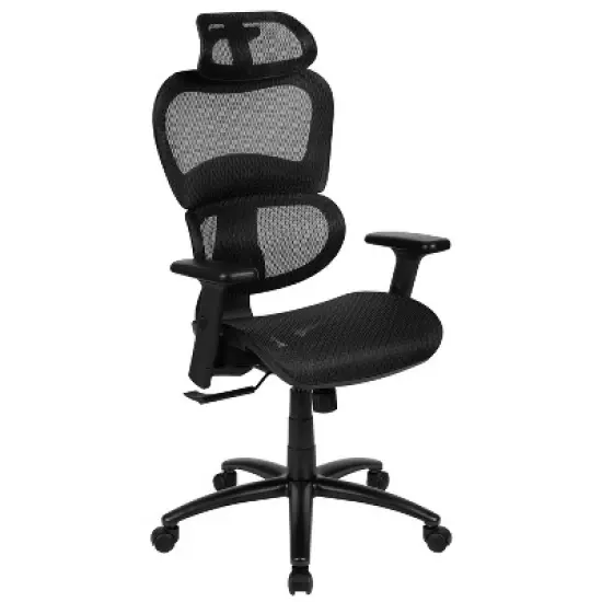 Emma and Oliver Ergonomic Mesh Office Chair-Synchro-Tilt, Headrest, Adjustable Pivot Arms image {13}