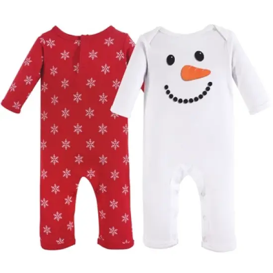 Hudson Baby Infant Cotton Coveralls 2pk, Snowman image {1}