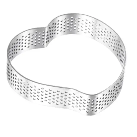 Unique Bargains Heart Shaped DIY Baking Perforated Non-stick Cake Ring image {2}