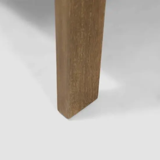 Santa Ana 2pk Acacia Wood Club Chairs: Weather-Resistant with Polyester Cushions - Christopher Knight Home image {4}