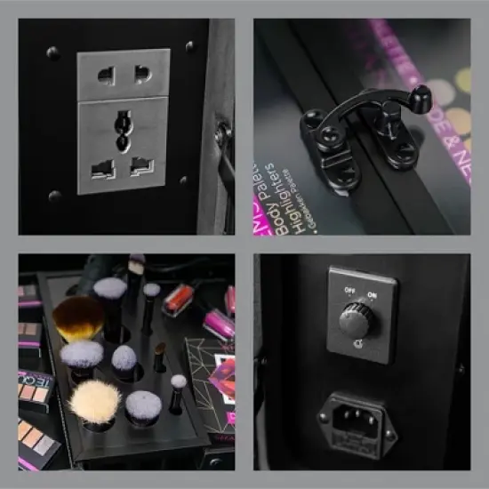 SHANY Studio ToGo Wheeled Lighted Trolley Makeup Case image {3}