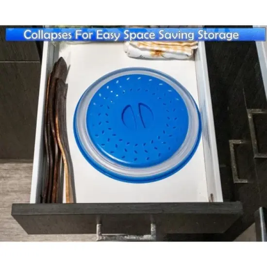 5 Star Super Deals 2 Microwave Splatter Guard Cover - Collapsible Lid for Food Protection and Easy Storage BPA-Free, Dishwasher Safe, Heat-Resistant image {3}