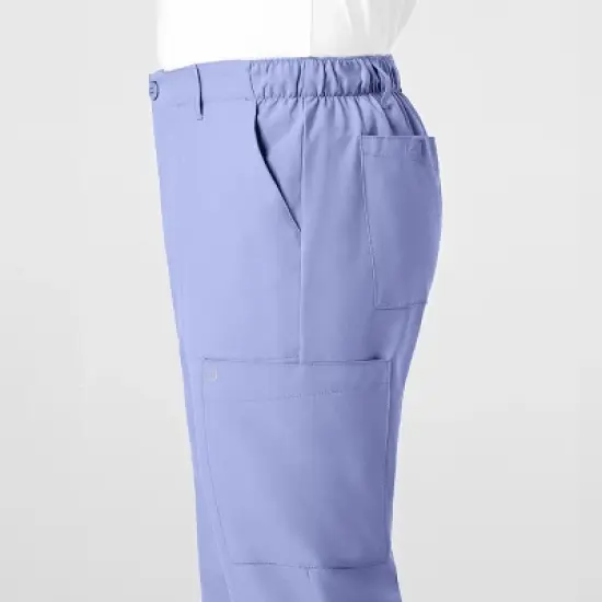 Wink W123 Men's Flat Front Cargo Scrub Pant image {5}