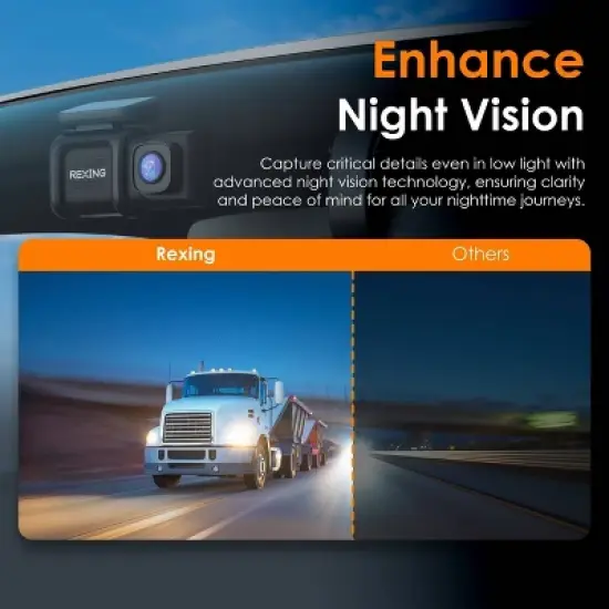 Rexing DT2 Dual Channel 1080p Front and Rear  Dash Cam image {5}