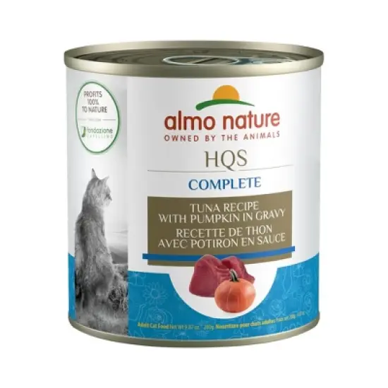 Almo Nature: HQS Complete Cat 12 Pack: Tuna Recipe w/ Pumpkin - 9.87oz Cans image {7}