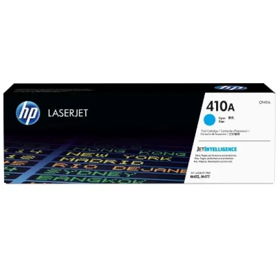HP 410A Cyan Original LaserJet Toner Cartridge, ~2,300 pages, CF411A image {7}