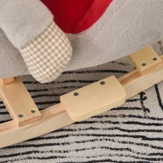 TopComfy Baby Bouncer and Rocker Toddler Kid Chair Plush Rocking Horse Toy for Playroom Living Room, Gray, 23.5"*13.75"*19" image {3}