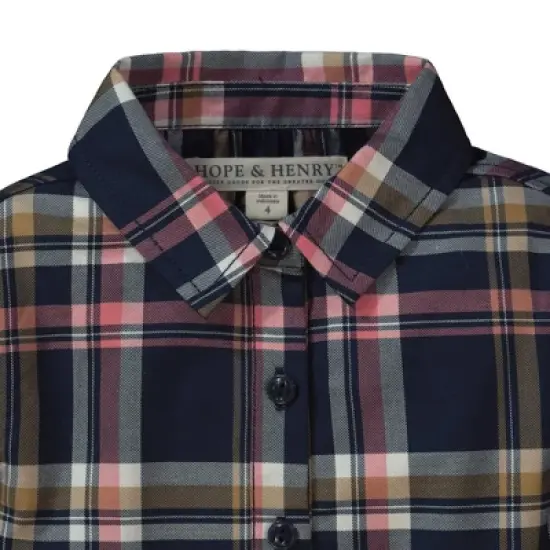 Hope & Henry Girls' Tie-Waist Shirtdress, Infant image {1}