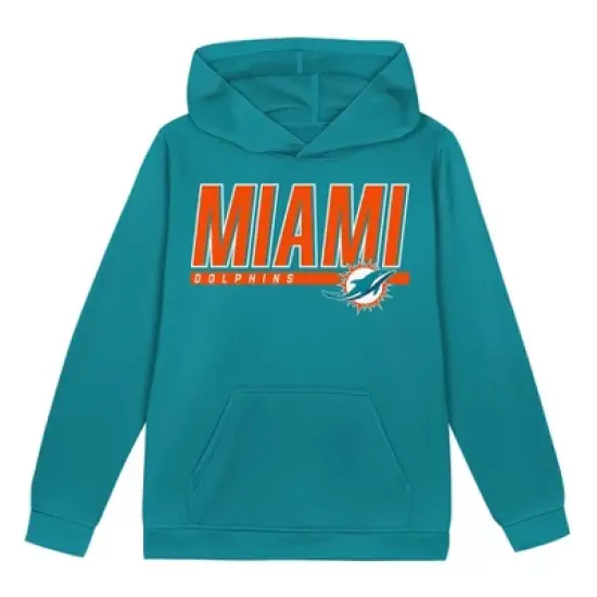 NFL Miami Dolphins Boys' Performance Hooded Sweatshirt image {1}