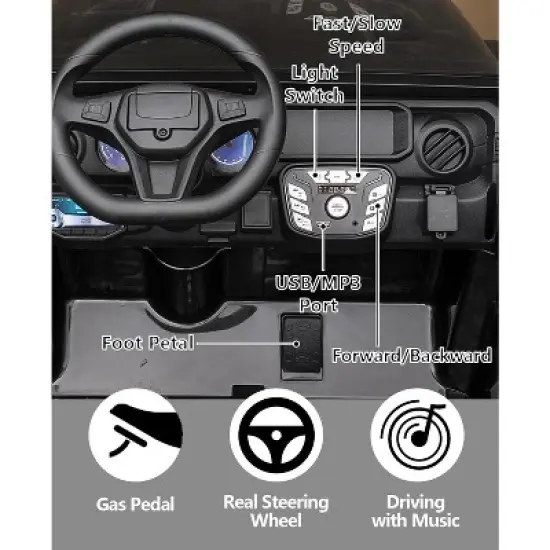 2 Seater Ride On Jeep Car, 24V/7AH Kids Battery Powered Vehicles w/Parent Remote Control, 2x200W Powerful Motor image {2}