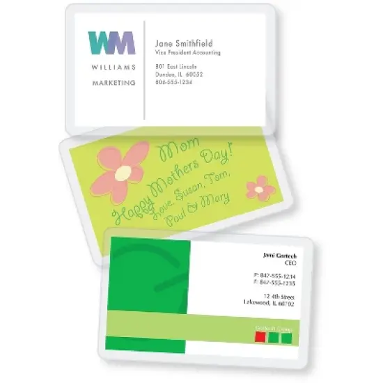 Fellowes Laminating Pouches 5mm 2-3/8x3-7/8" 5 Pack 572893 image {3}