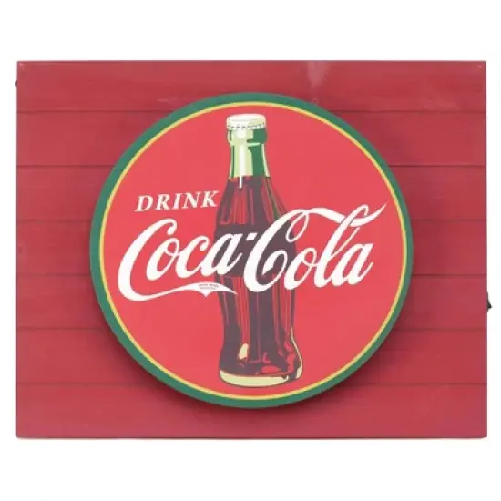 Vintage Coca Cola Metal Backlit LED Wall Sign - American Art Decor image {6}