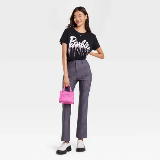 Women's Halloween Barbie Short Sleeve Graphic T-Shirt - Black image {2}