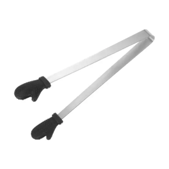 Unique Bargains Stainless Steel Tiny Gloves Shape Cooking Kitchen Food Tongs image {2}