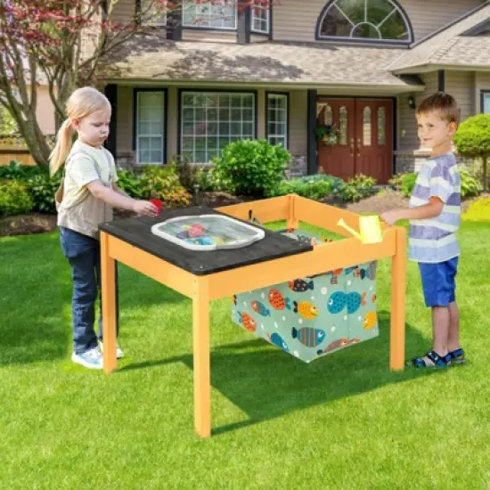Infans 3-in-1 Kids Activity Table with Foldable Water Bin Large Capacity Storage Bag image {4}