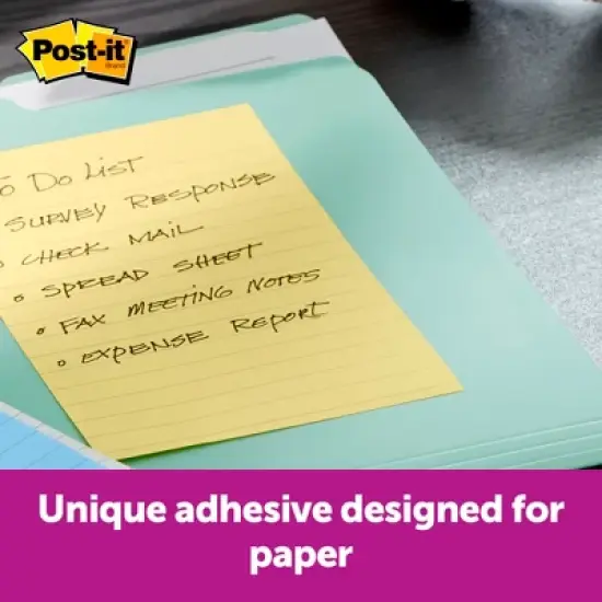 Post-it Lined Original Notes, 4 x 6 Inches, Canary Yellow, Pack of 12 image {2}