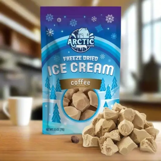 Arctic Farms Freeze Dried Ice Cream That Does Not Melt (Bits) (Coffee) image {6}