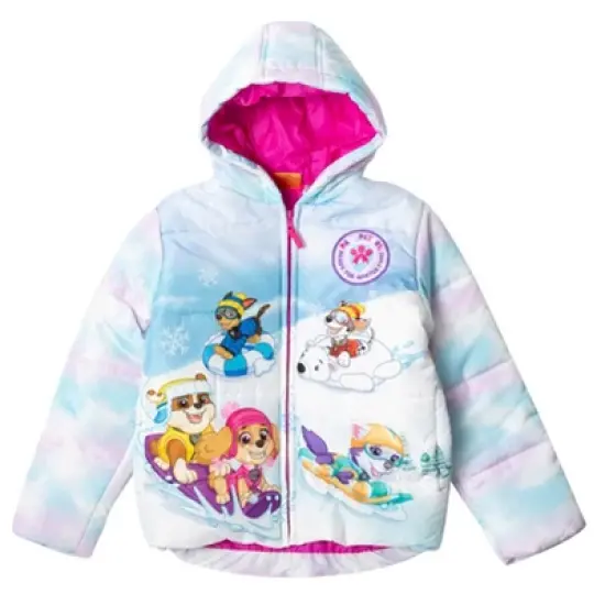 PAW Patrol Everest Rubble Marshall Girls Winter Coat Puffer Jacket Little Kid image {2}