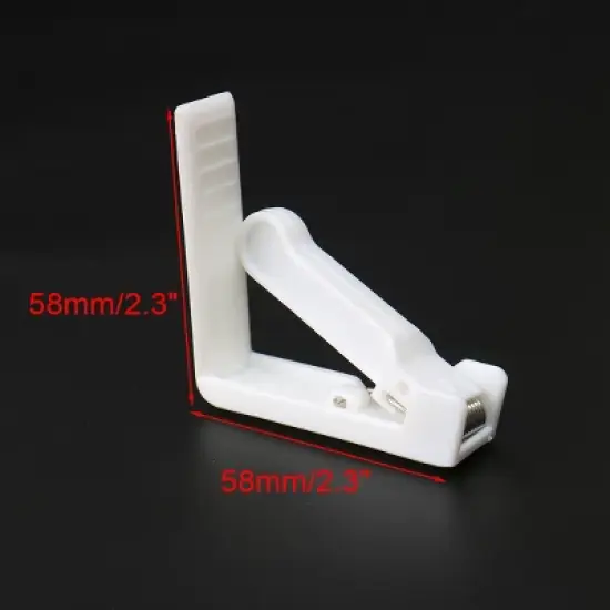 Unique Bargains Plastic Table Cloth Holder Clamp White 2.3" x 2.3" x 0.7" 4 Pcs image {2}