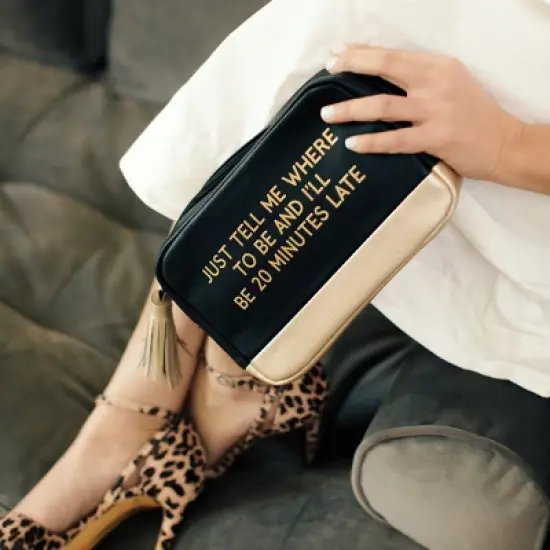 20 Minutes Late Cosmetic Bag Faux Leather image {2}