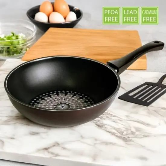 TECHEF Blooming Flower - 12" Nonstick Wok/Stir-Fry Pan image {3}
