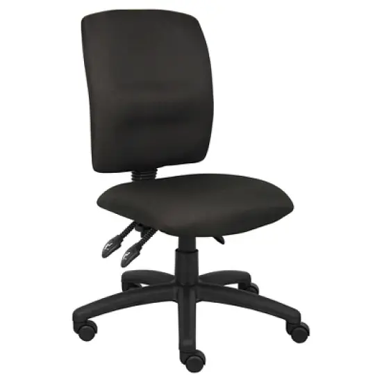 Multi-Function Fabric Task Chair Black - Boss Office Products image {1}
